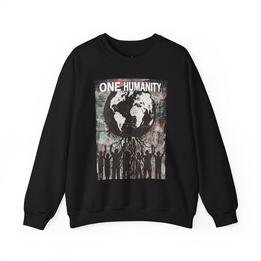 One Humanity Unisex Crewneck Sweatshirt - Comfortable & Stylish - Riff Raff Wear