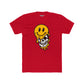 Trendy Graphic Tee: Melting Smile Skull Design - Unisex Cotton Crew Shirt, Casual Wear, Streetwear