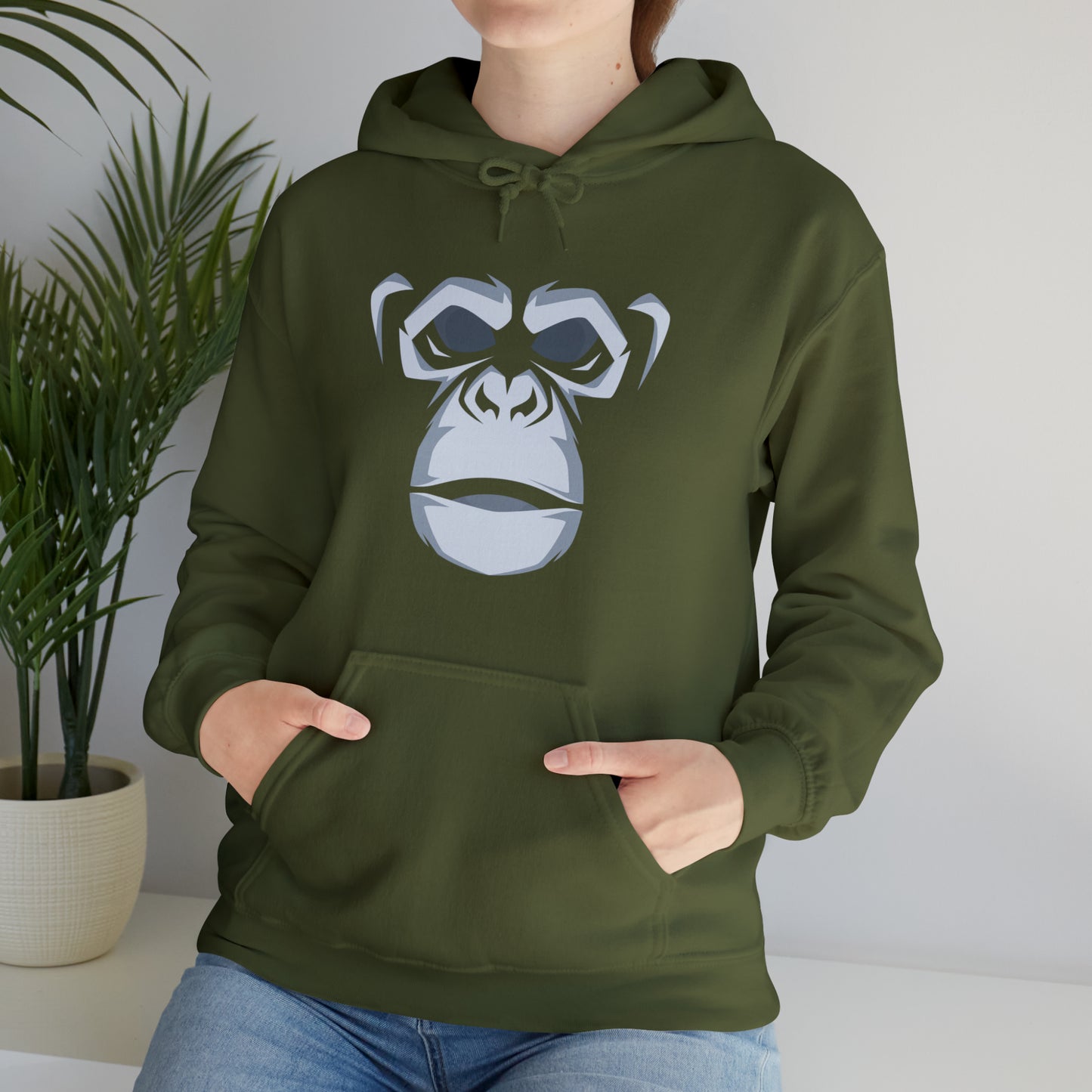 Riff Raff Wear Gorilla Face Unisex Heavy Blend™ Hooded Sweatshirt