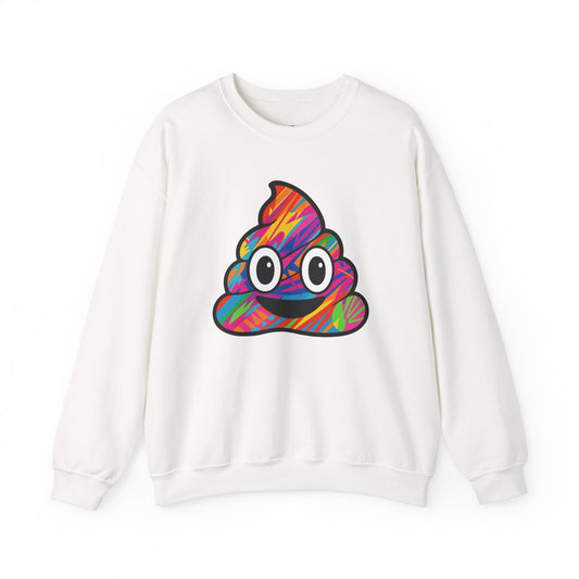 Colorful Emoji Crewneck Sweatshirt - Fun Unisex Design - Riff Raff Wear
