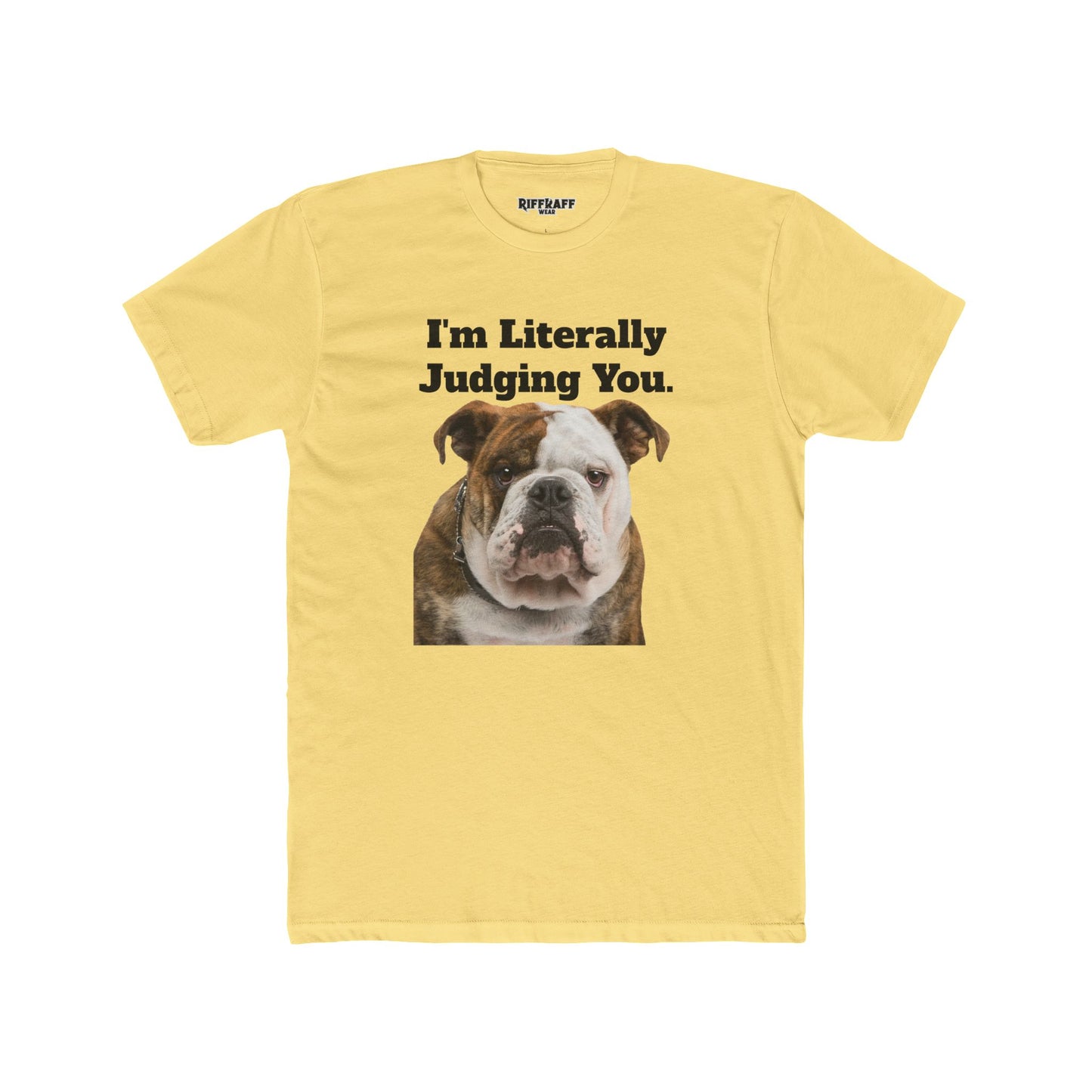 Funny Dog Judging You Unisex Cotton Crew Tee - Riff Raff Wear