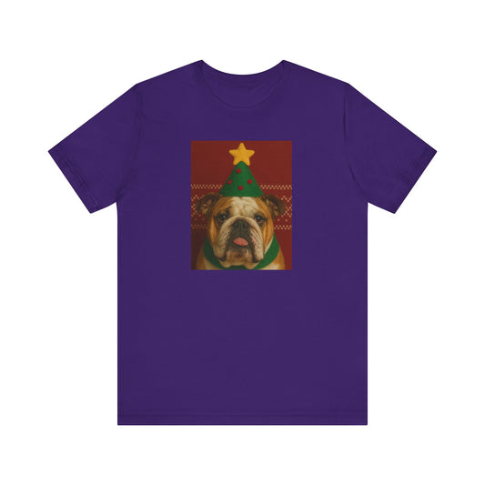Festive Dog Christmas Tee, Cute Holiday T-Shirt, Unisex Pet Lover Gift, Funny Pet Design, Christmas Apparel - Riff Raff Wear