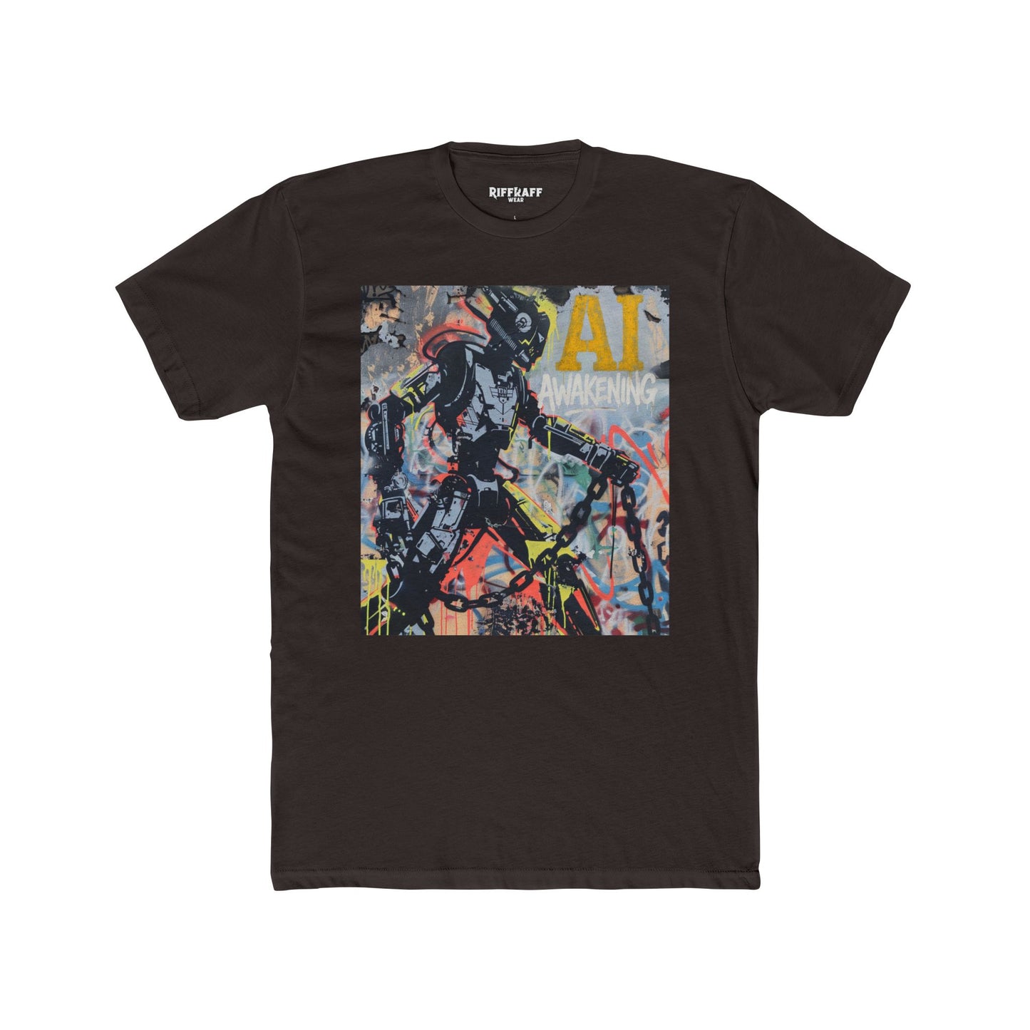 AI Awakening Graphic Unisex Cotton Crew Tee - Riff Raff Wear