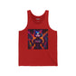 Cosmic Cat Unisex Jersey Tank - Vibrant Funky Graphic Tee - Riff Raff Wear