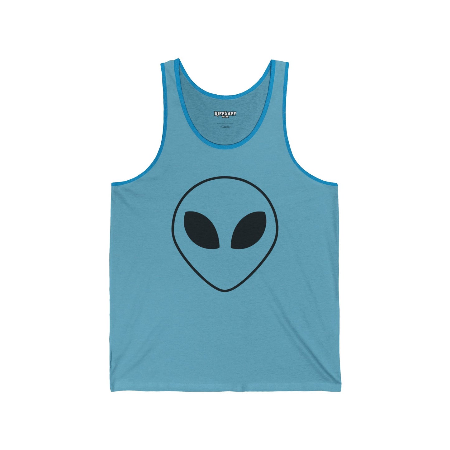 Unisex Jersey Tank with Om Symbol - Spiritual & Relaxed Vibe - Riff Raff Wear