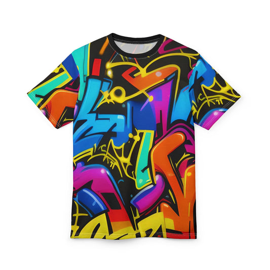 Graffiti Unisex Cut & Sew Tee (AOP) - Riff Raff Wear