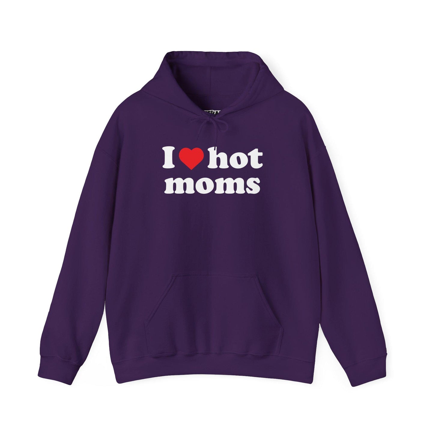 Riff Raff Wear I Love Hot Moms Unisex Heavy Blend Hooded Sweatshirt