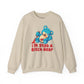 Riff Raff Wear Graphic I'm Stab a Bitch Bear Unisex Heavy Blend Crewneck Sweatshirt