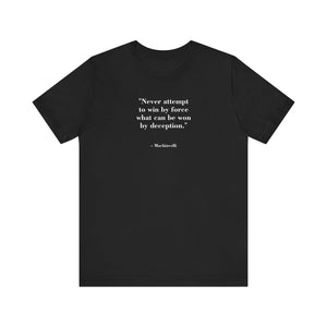 T-Shirt - MindForge Someone Never Attempt to Win by Force Quote - Riff Raff Wear