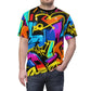 Graffiti Unisex Cut & Sew Tee (AOP) - Riff Raff Wear